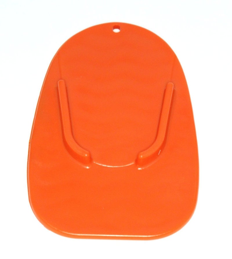 JSP Manufacturing MOTORCYCLE KICKSTAND 2 Pack PLATE BIKER 'S KICK STAND PAD ORANGE - Image 2